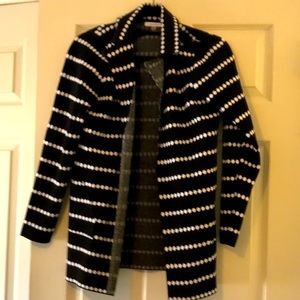 Sioni black and white blazer